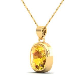 Yellow Sapphire Pendant