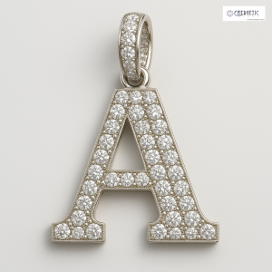 Diamond Alphabet Pendants (A–Z Collection)