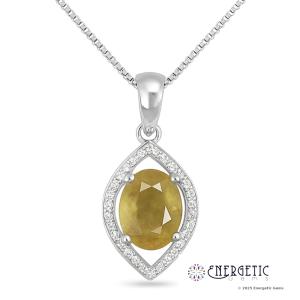 Natural Yellow Sapphire Pendant
