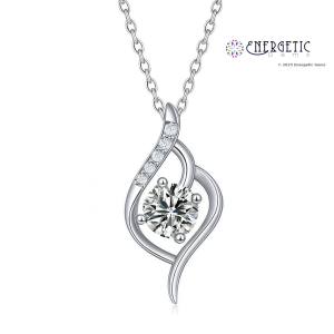 Platinum Diamond Swirl Pendant