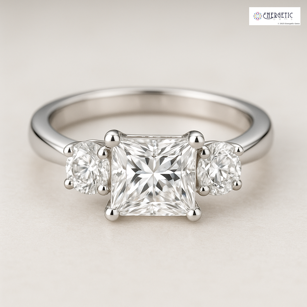 Three Stone Diamond Engagement Ring