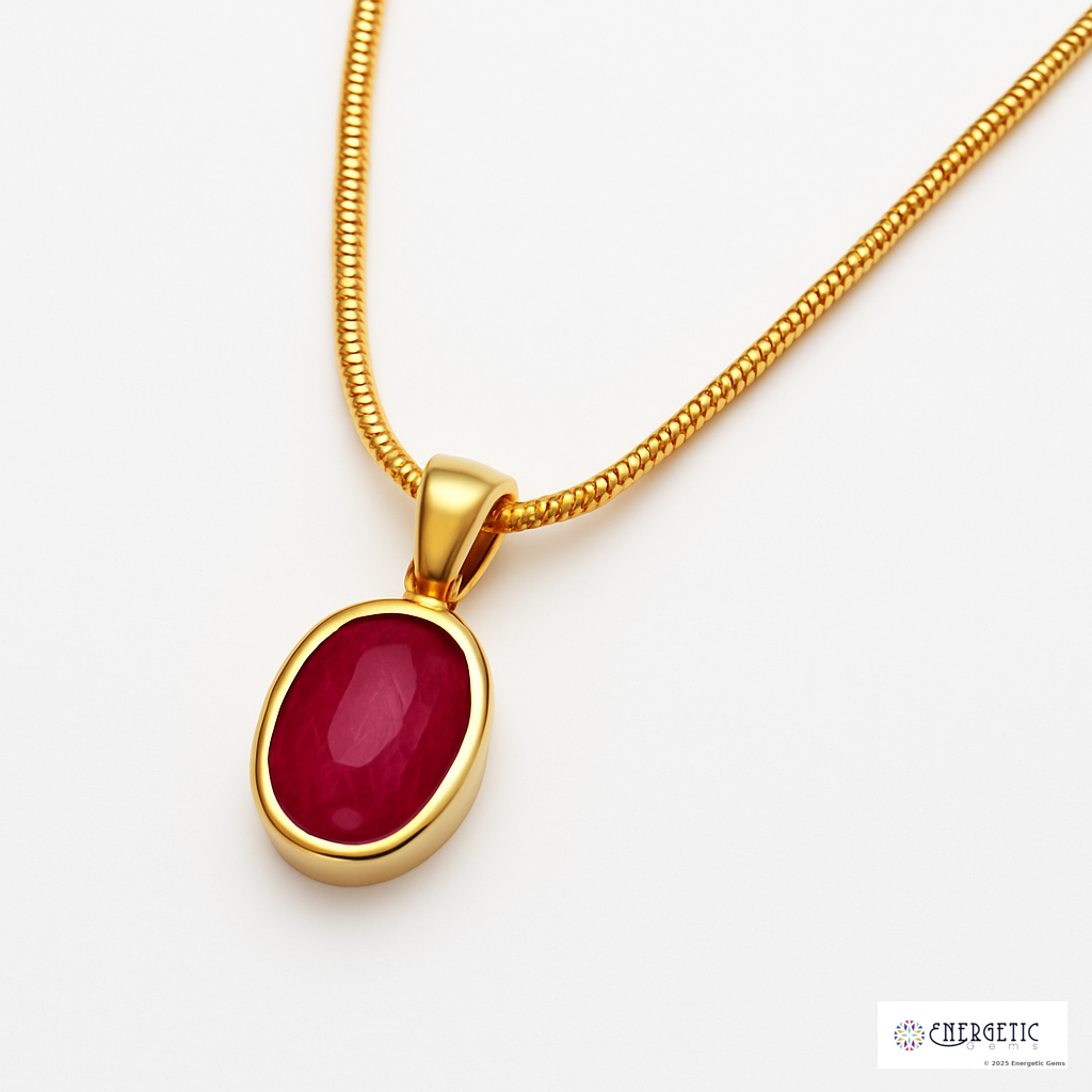 Ruby Pendant Necklace