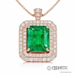 Luxurious Emerald Cut Pendant
