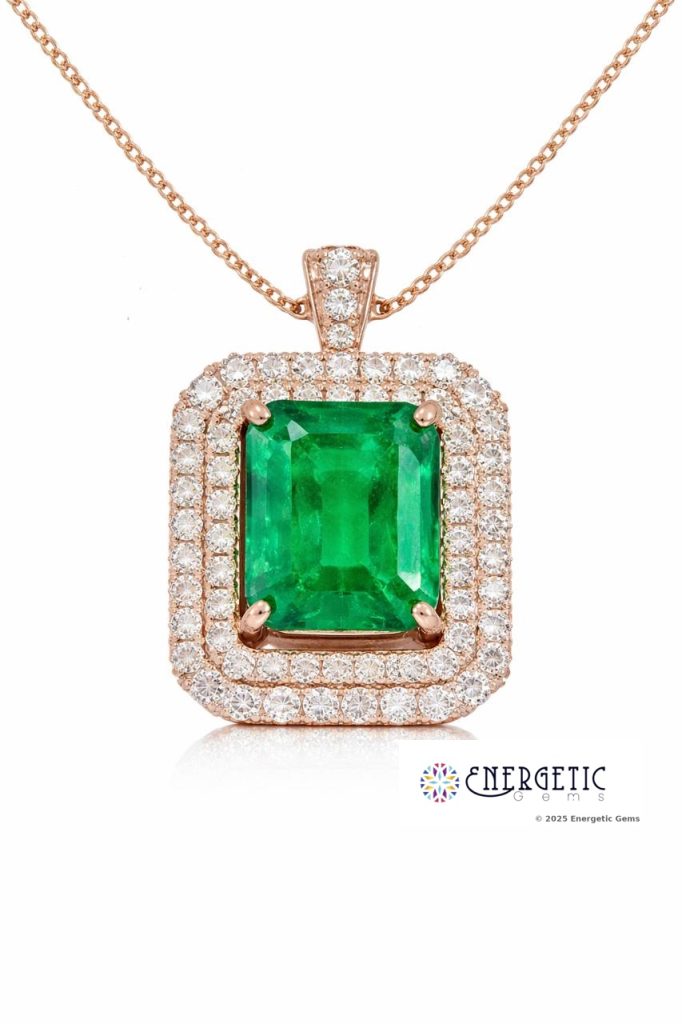 Luxurious Emerald Cut Pendant
