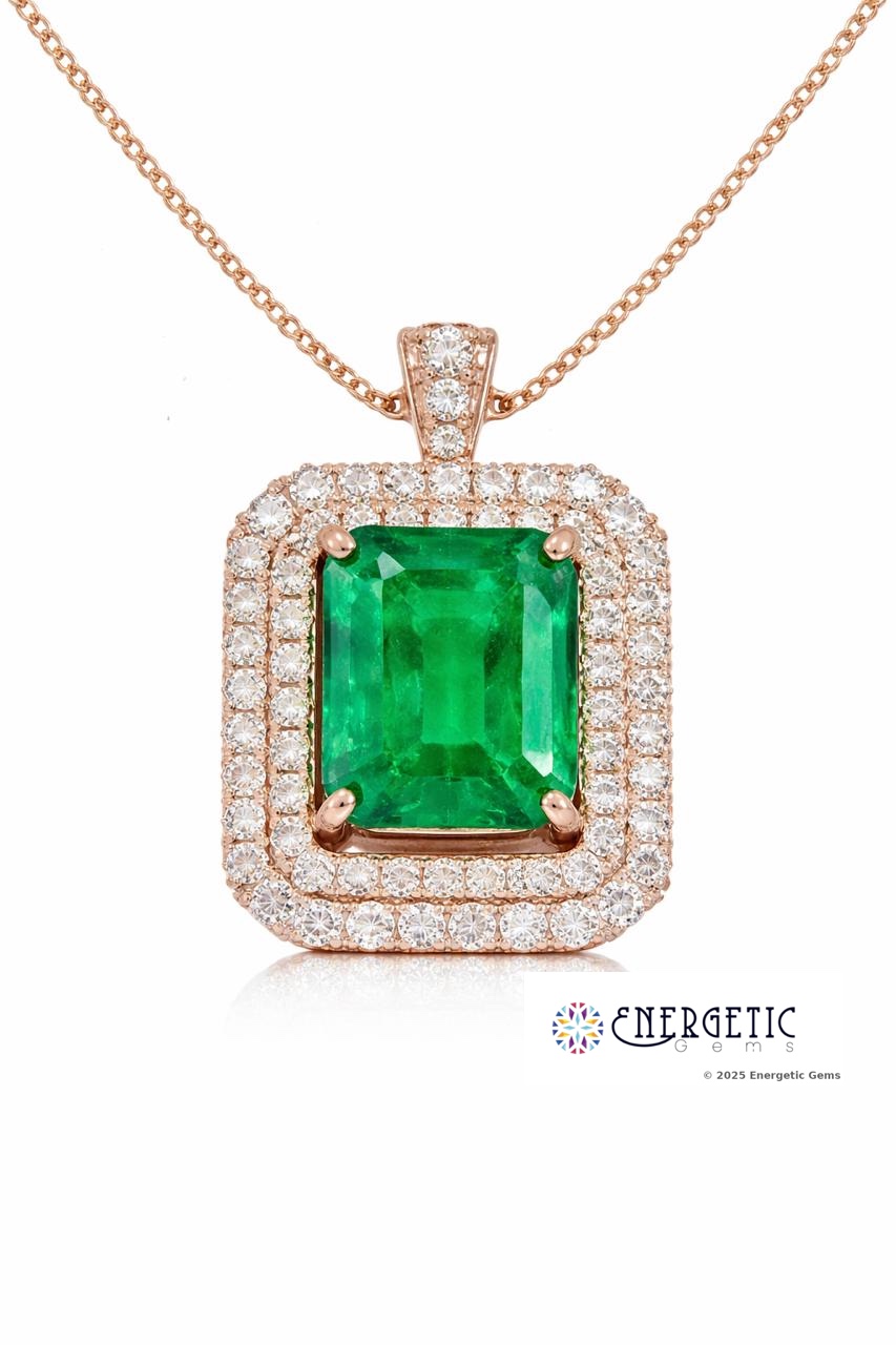 Luxurious Emerald Cut Pendant