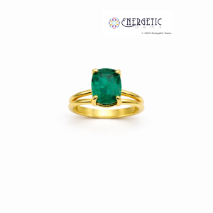 Rectangular Cushion Cut Emerald Ring
