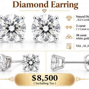 Natural Diamond Earrings